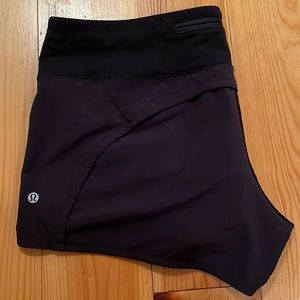 Ladies lululemon size 12 shorts black